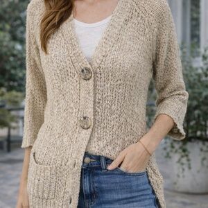 NUDE CARDIGAN S-M by BLU PEPPER